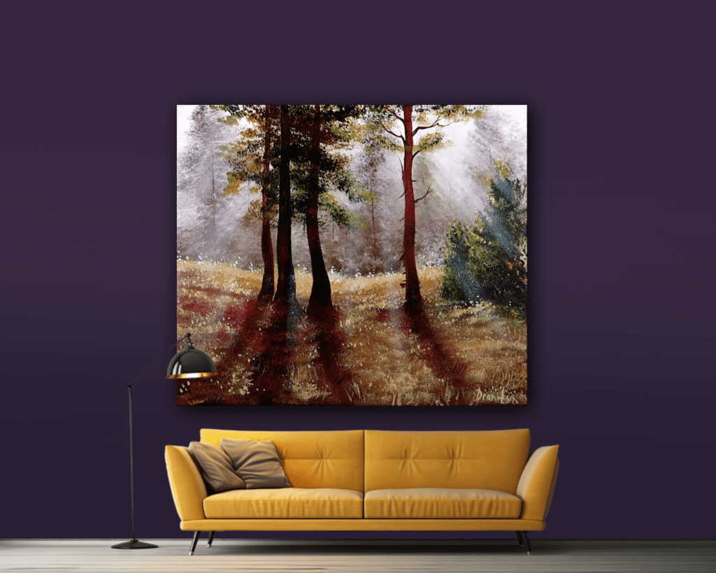 DISPLAY YOUR PAINTING IN A VIRTUAL ROOM