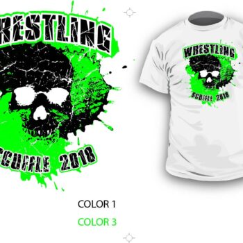 DOWNLOAD VECTOR 2018 WRESTLING SCUFFLE LOGO LAYERED